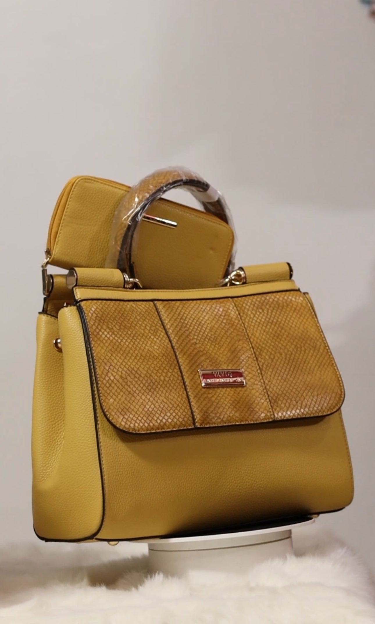 Classic Chic Block Color Bag in Yellow