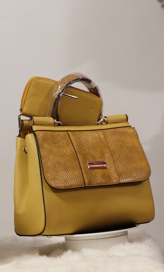 Classic Chic Block Color Bag in Yellow