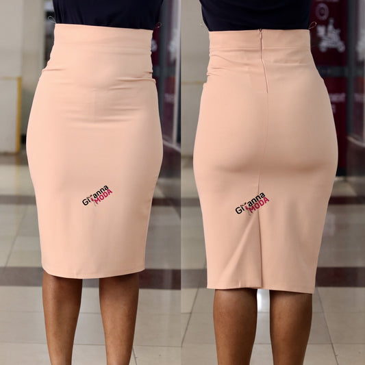 Pencil Style Skirt in Salmon